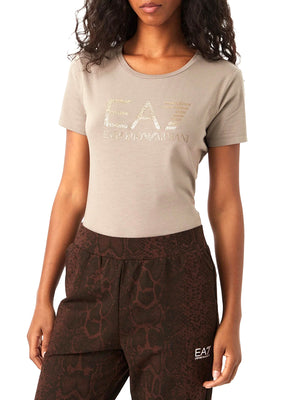 EA7 Tshirt In Jersey Cotone EA7 - Cinder