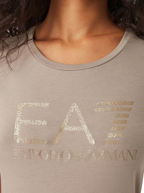 EA7 Tshirt In Jersey Cotone EA7 - Cinder
