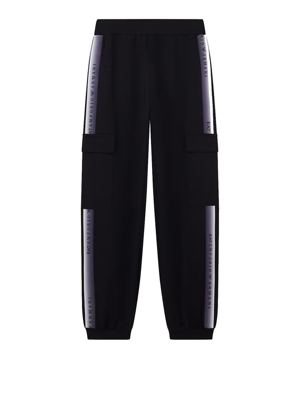 EA7 Pantaloni Natural Ventus 7 Con Tasche Cargo E Bande EA7 - Nero