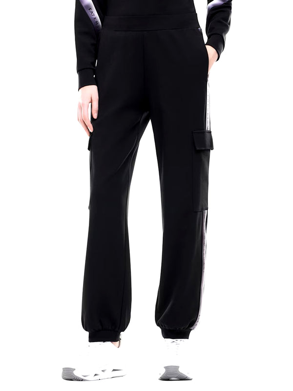 EA7 Pantaloni Natural Ventus 7 Con Tasche Cargo E Bande EA7 - Nero