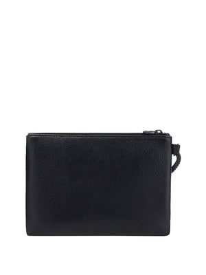 EA7 Pochette con logo a rilievo e cinturino removibile Nero