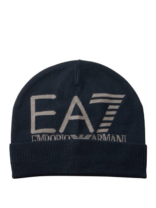 Ea7 Cappello Ea7 Logo Frontale Blu