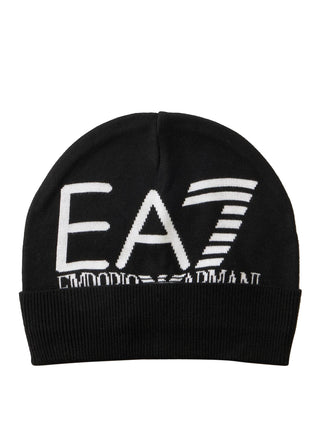Ea7 Cappello Ea7 Logo Frontale Nero