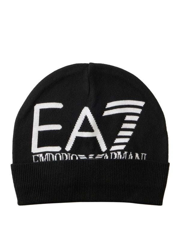 Ea7 Cappello Ea7 Logo Frontale Nero
