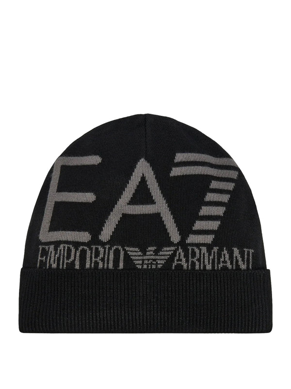 Ea7 Cappello Ea7 Logo Frontale Nero