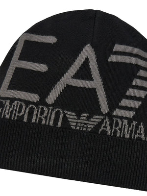 Ea7 Cappello Ea7 Logo Frontale Nero