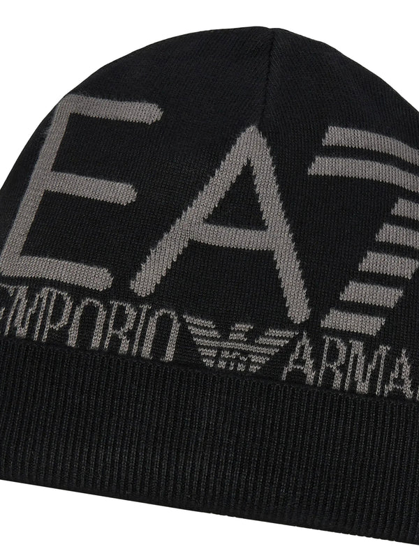 Ea7 Cappello Ea7 Logo Frontale Nero