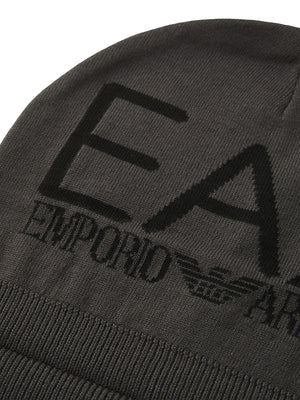 Ea7 Cappello Ea7 Logo Frontale Asphalt