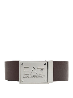 EA7 Cintura Ea7 reversibile Marrone