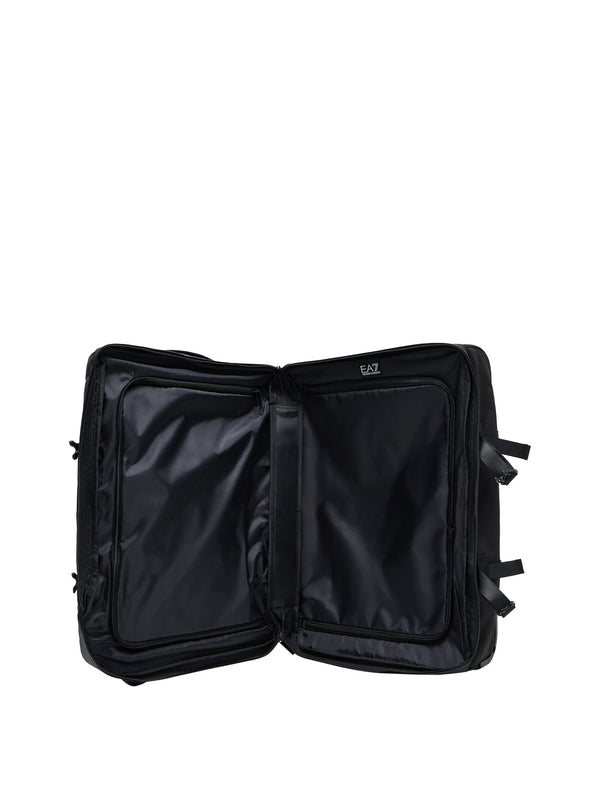 EA7 Trolley Ea7 resistente da cabina in tessuto tecnico con zip - Nero