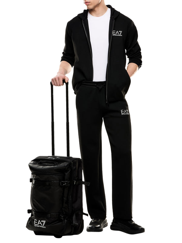 EA7 Trolley Ea7 resistente da cabina in tessuto tecnico con zip - Nero
