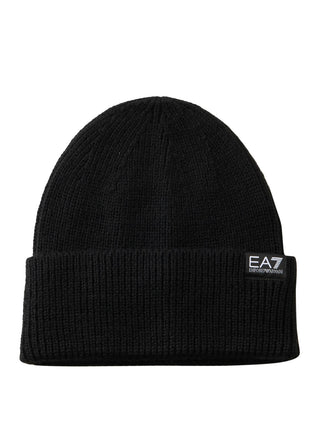 EA7 Berretto Ea7 Logo Frontale Nero