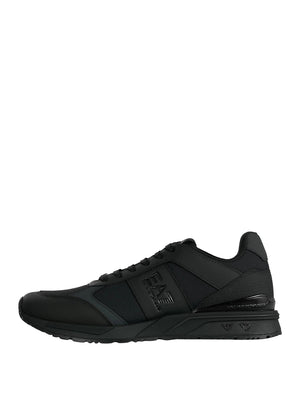 EA7 Sneaker Ea7 Logo Impresso Nero