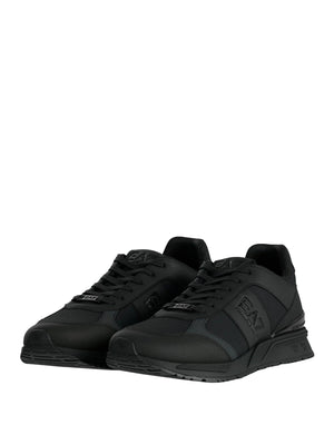 EA7 Sneaker Ea7 Logo Impresso Nero