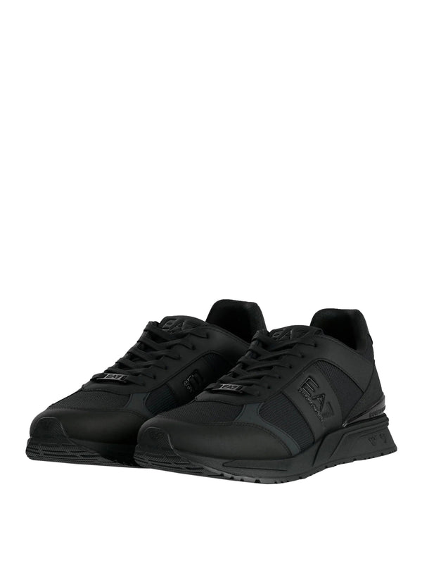 EA7 Sneaker Ea7 Logo Impresso Nero