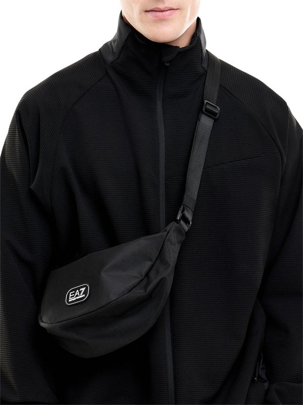 Ea7 Borsa A Tracolla Ea7 Logo Frontale Nero