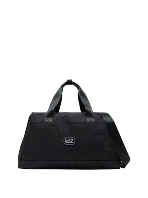 Ea7 Borsone Ea7 Logo Frontale Nero