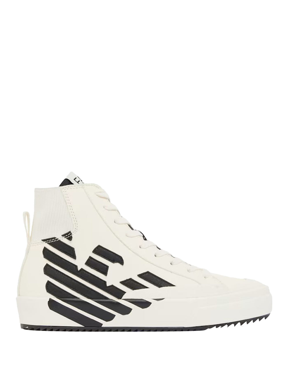 EA7 Sneaker Alta Con Motivo Geometrico EA7 - Bianco