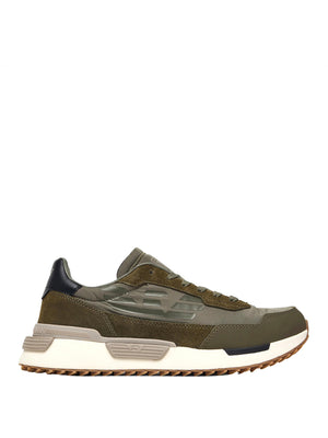 EA7 Sneakers In Camoscio E Tessuto EA7 - Verde Militare