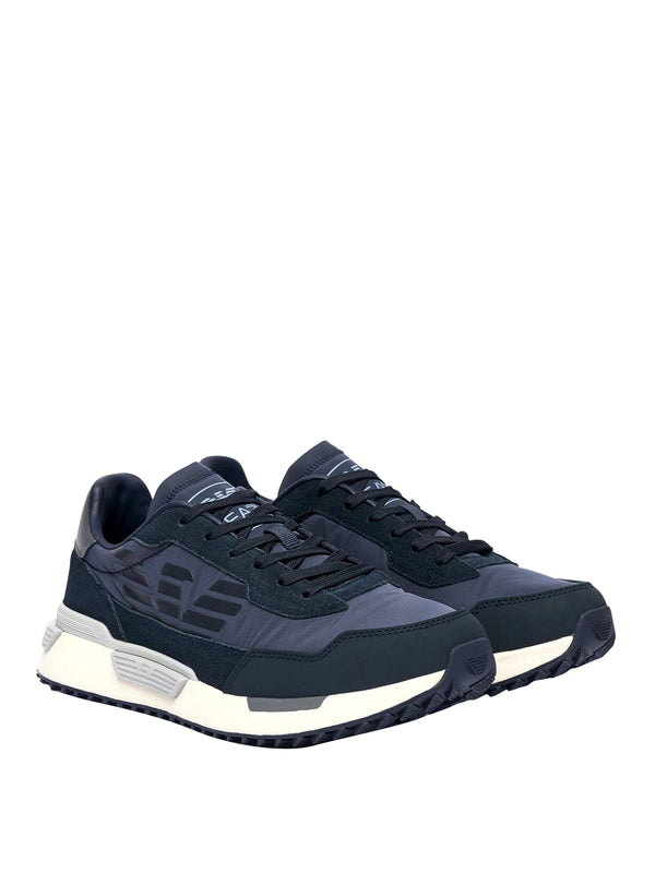 EA7 Sneakers In Camoscio E Tessuto EA7 - Blu
