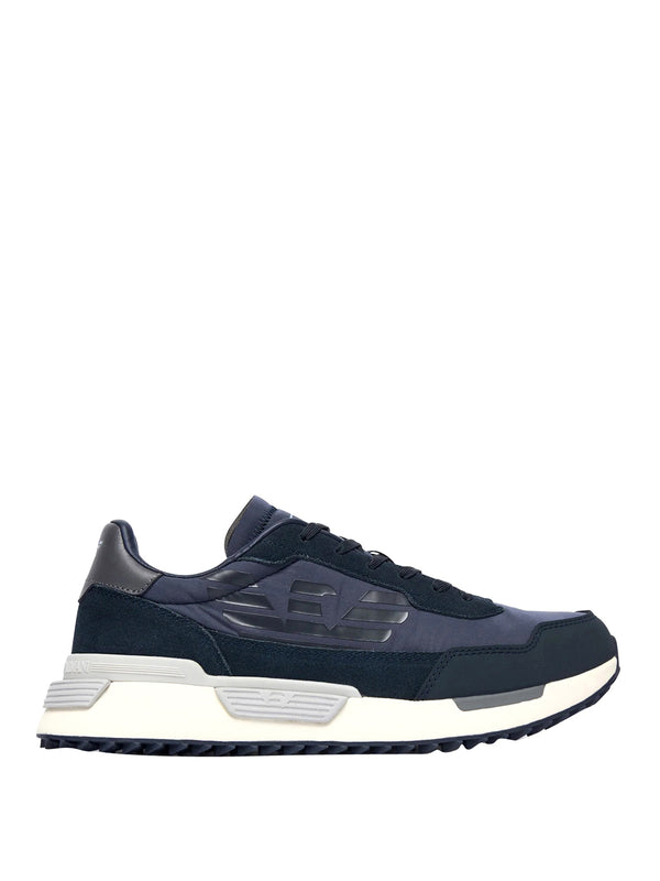 EA7 Sneakers In Camoscio E Tessuto EA7 - Blu
