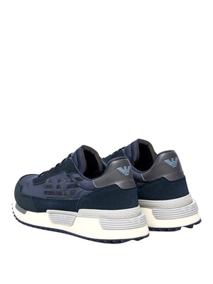 EA7 Sneakers In Camoscio E Tessuto EA7 - Blu