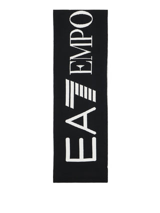 Ea7 Sciarpa Ea7 Logo Frontale Nero