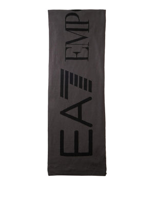 Ea7 Sciarpa Ea7 Logo Frontale Asphalt