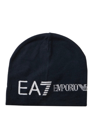 EA7 Berretto Ea7 Logo Frontale Navy