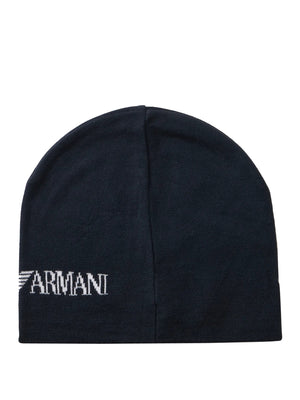 EA7 Berretto Ea7 Logo Frontale Navy
