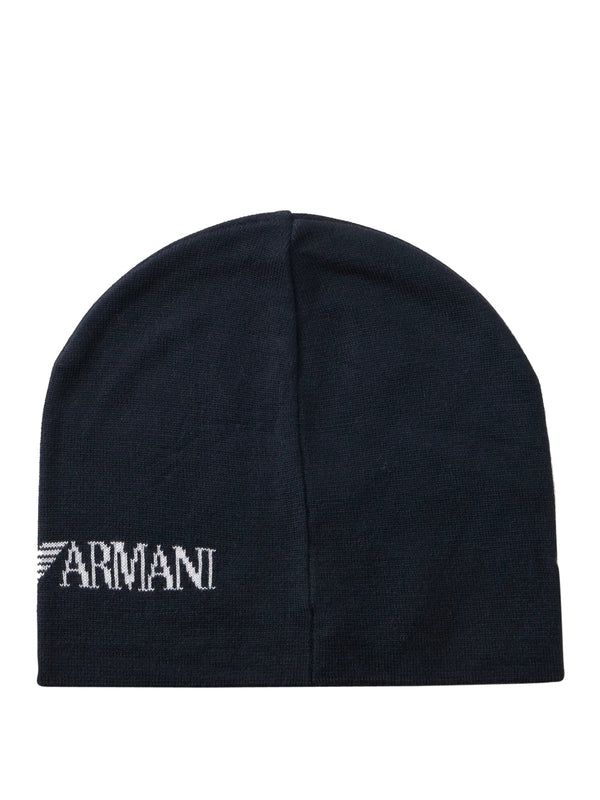 EA7 Berretto Ea7 Logo Frontale Navy