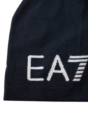 EA7 Berretto Ea7 Logo Frontale Navy