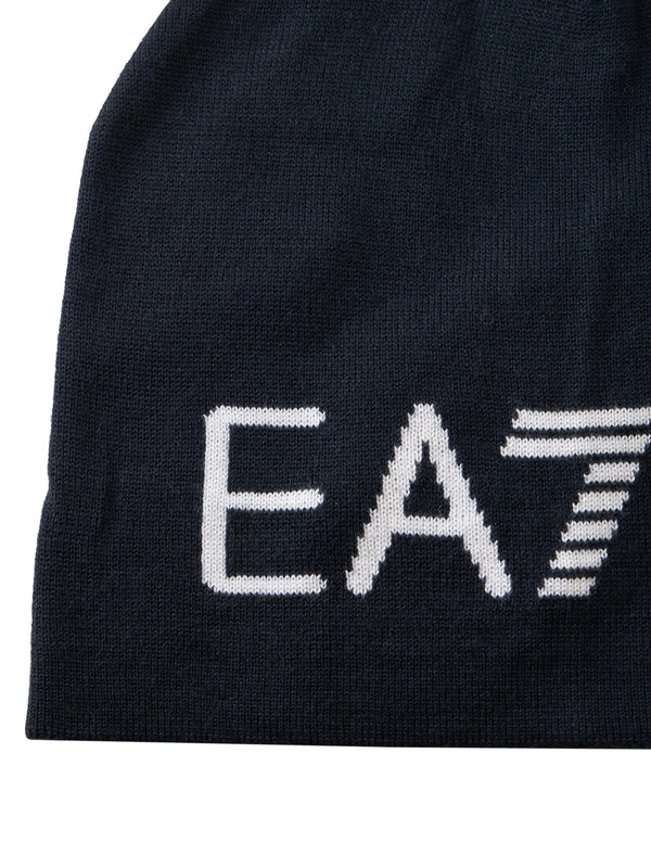 EA7 Berretto Ea7 Logo Frontale Navy