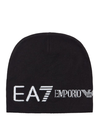 EA7 Berretto Ea7 Logo Frontale Nero
