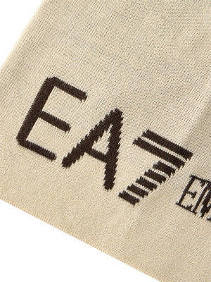 EA7 Berretto Ea7 Logo Frontale Beige