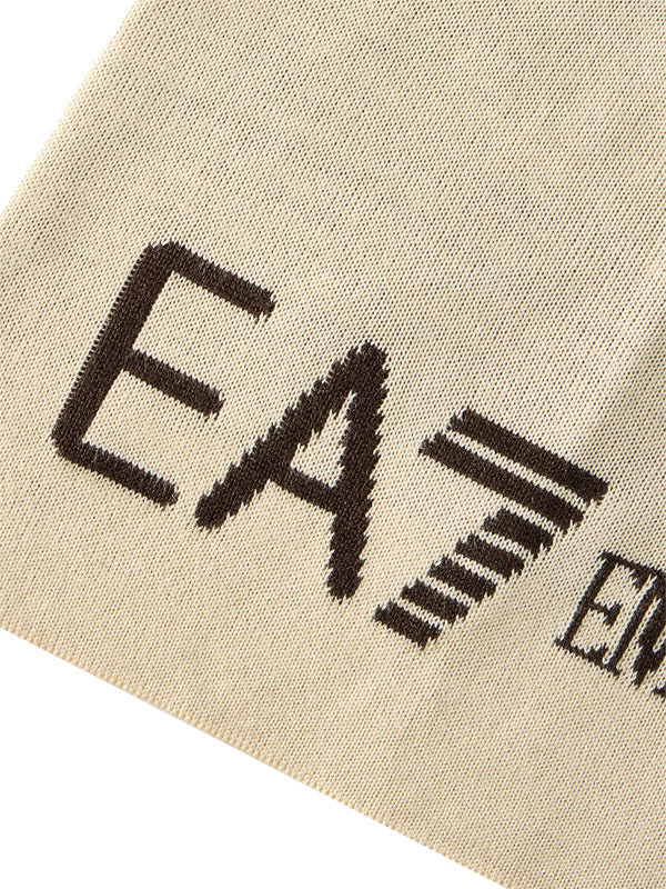 EA7 Berretto Ea7 Logo Frontale Beige