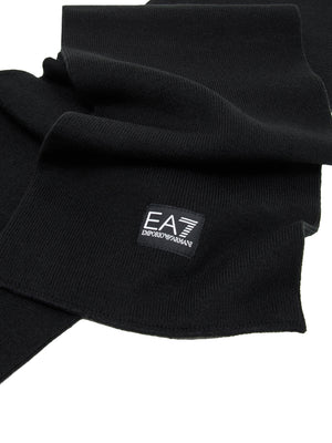 EA7 Sciarpa Ea7 Tinta Unita Nero