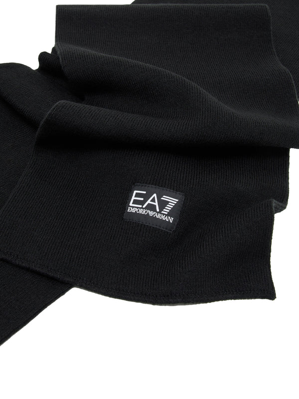 EA7 Sciarpa Ea7 Tinta Unita Nero