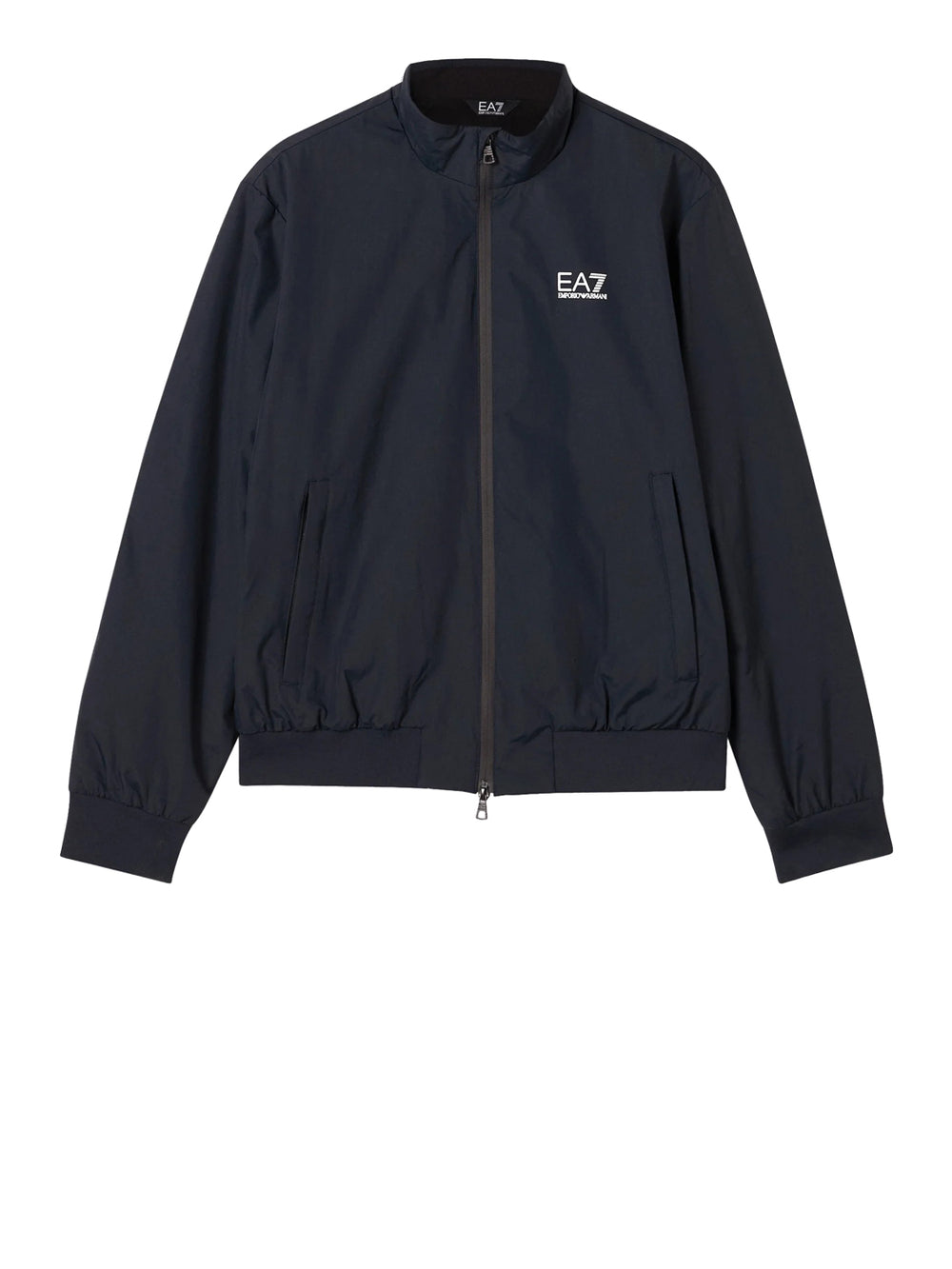 EA7 Ea7 Bomber tessuto core con zip e collo montante Core Identity - Blu