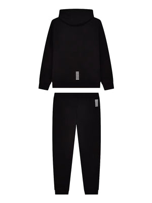 EA7 Tuta Con Cotone Con Cappuccio e Zip Core Identity EA7 - Nero