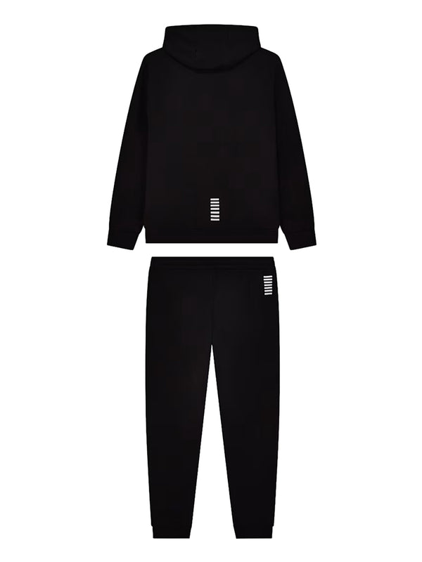 EA7 Tuta Con Cotone Con Cappuccio e Zip Core Identity EA7 - Nero