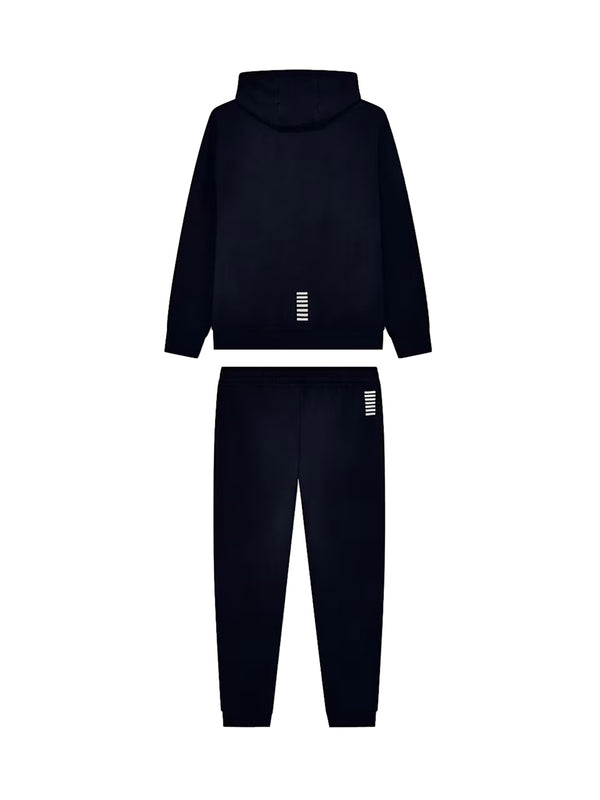 EA7 Tuta Con Cotone Con Cappuccio e Zip Core Identity EA7 - Blu