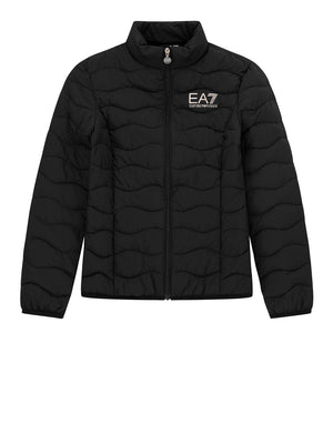 EA7 Giacca In Nylon Imbottita Core Lady Con Collo Montante EA7 - Nero