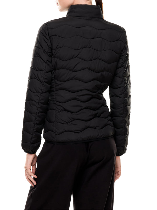 EA7 Giacca In Nylon Imbottita Core Lady Con Collo Montante EA7 - Nero