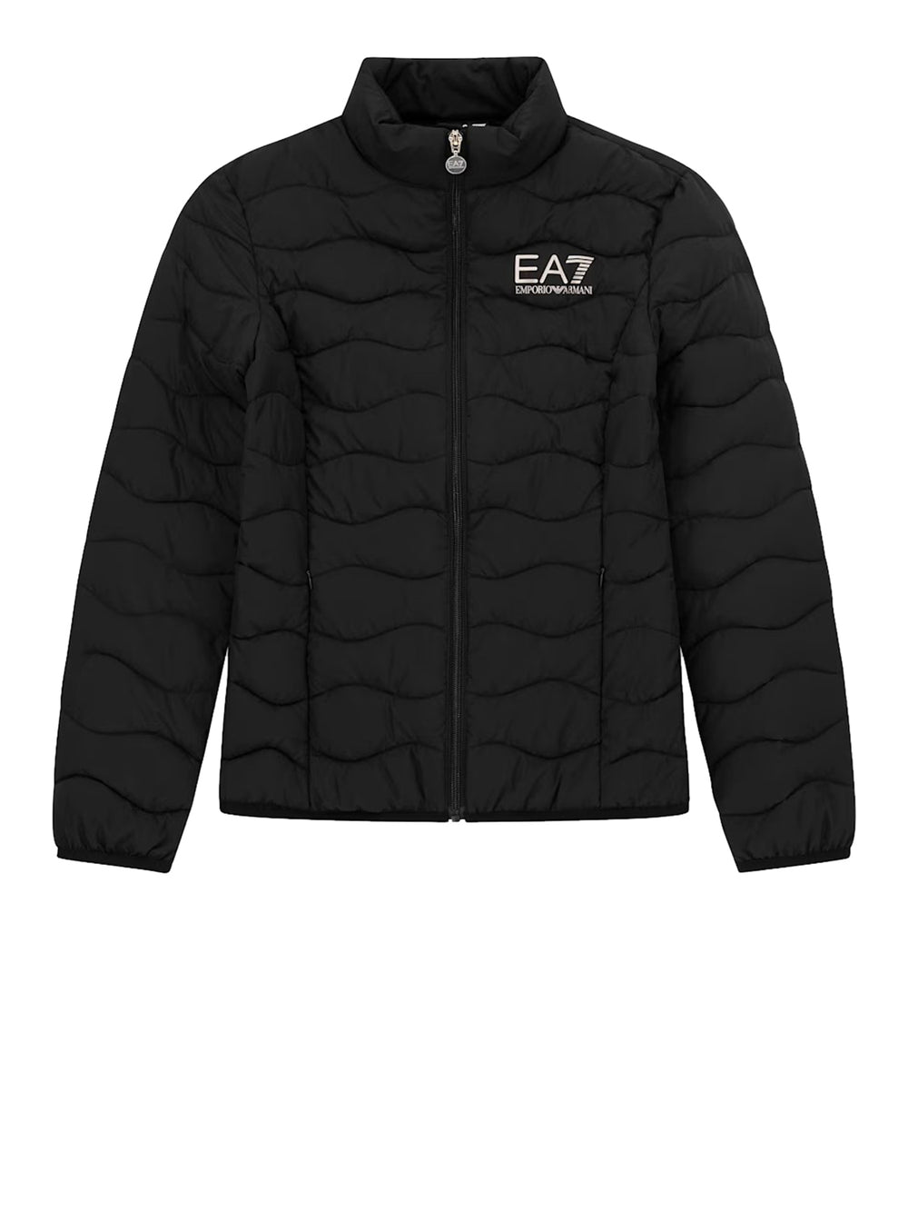 Ea7 Giacca In Nylon Imbottita Core Lady Con Collo Montante EA7 - Nero