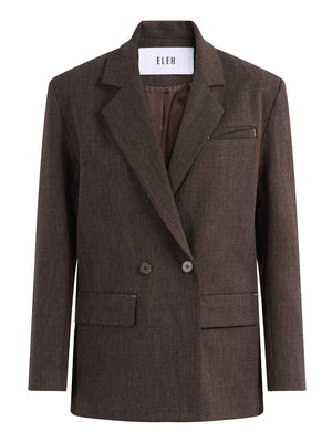 ELEH Blazer Eleh In Tinta Unita Moro