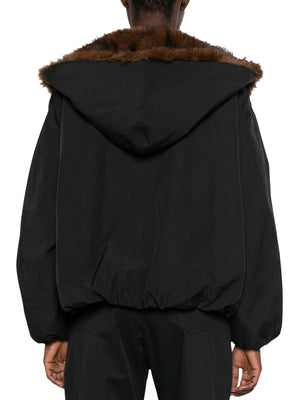 ELEH Bomber Con Pellicciotto Eleh - Nero