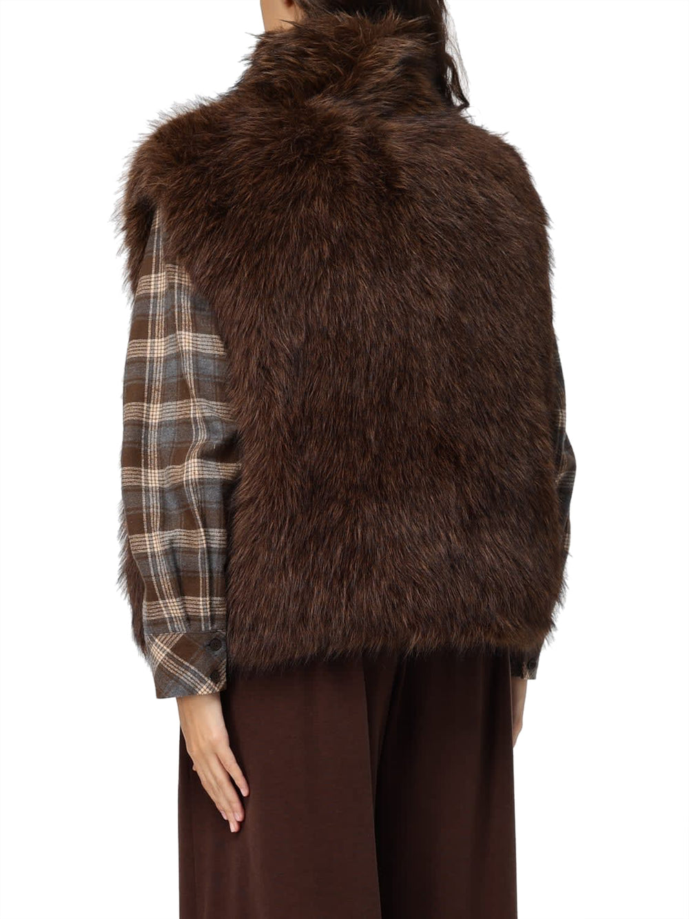 ELEH Gilet Reversibile Eleh - Marrone/Verde