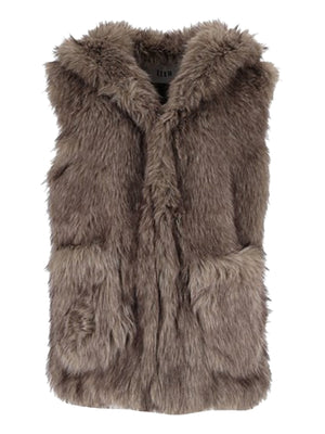 ELEH Gilet Pelliccia Eleh - Grigio