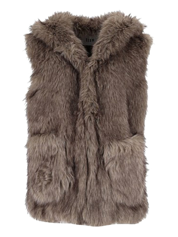 ELEH Gilet Pelliccia Eleh - Grigio